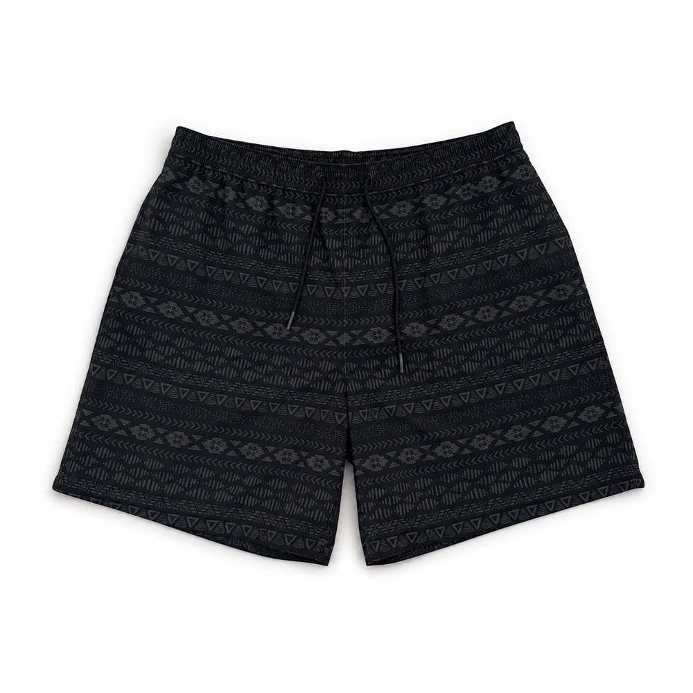 Chubbies Mens The Dark Arts Lined Classic Swim Shorts Black Tribal XL 7 Inseam